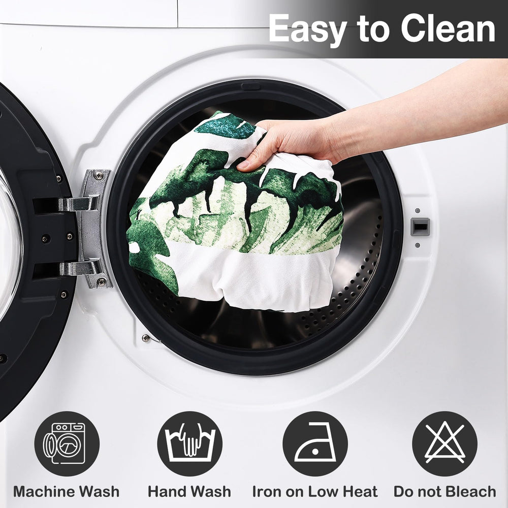 hyha cushion covers folded showing machine washable feature