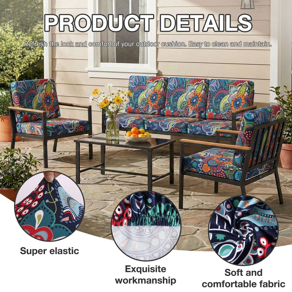 hyha patio cushion covers stretched over outdoor cushions