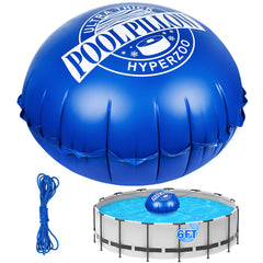 Hyperzoo 6 ft Pool Pillow, Blue front view