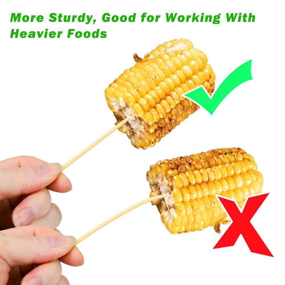 Hysagtek bamboo skewers with assorted grilled foods