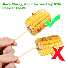 Hysagtek bamboo skewers with assorted grilled foods