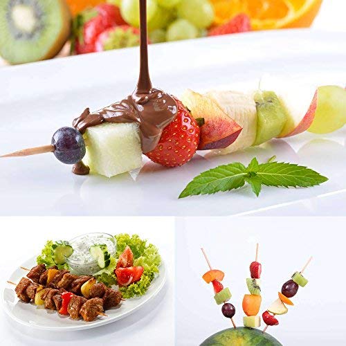 Hysagtek bamboo skewers with chocolate fountain setup