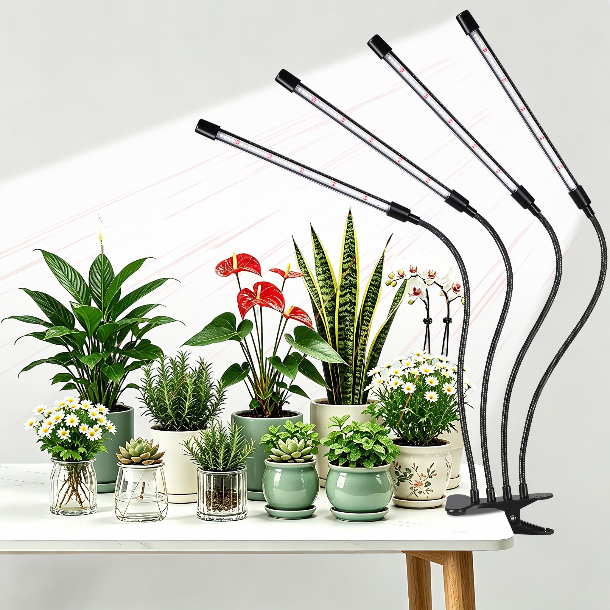 Hywyimlait Black Clip Grow Light front view