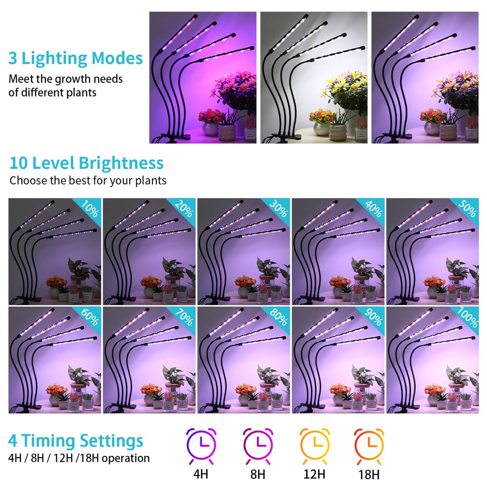 Hywyimlait indoor plant grow light in use on potted plants