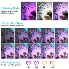 Hywyimlait indoor plant grow light in use on potted plants