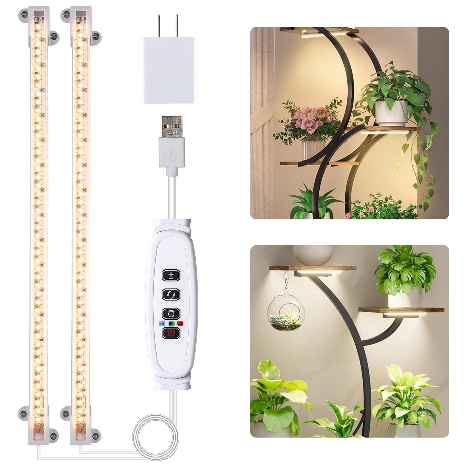 Hywyimlait LED Grow Light Strips 13 inch front view