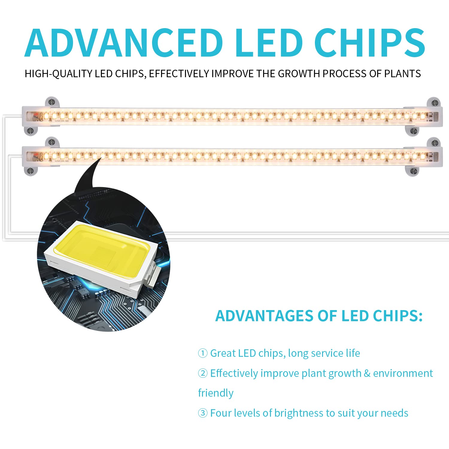 Hywyimlait LED Grow Light with power cord displayed