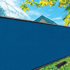 i COVER 6x25ft heavy-duty privacy screen in royal blue, front view