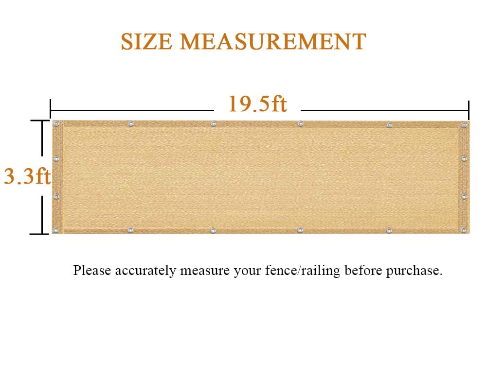 i COVER Balcony Privacy Screen blocking view on a deck