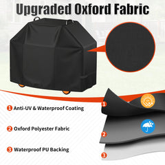 i COVER Grill Cover on a BBQ grill with protective features visible