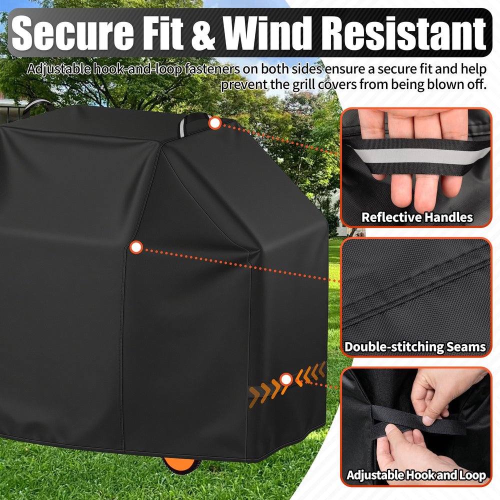 i COVER Grill Cover with adjustable straps