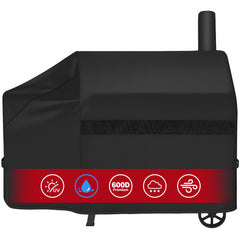 i COVER Offset Smoker Cover 60 inch front view