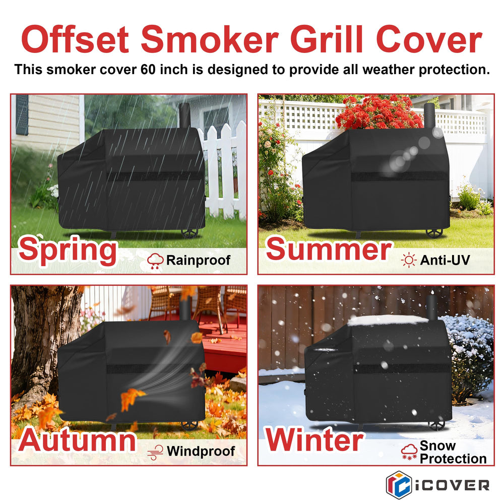 i COVER Offset Smoker Cover 60 inch packaging view