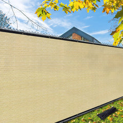i COVER Privacy Screen Fence 4x25ft front view in sand colour