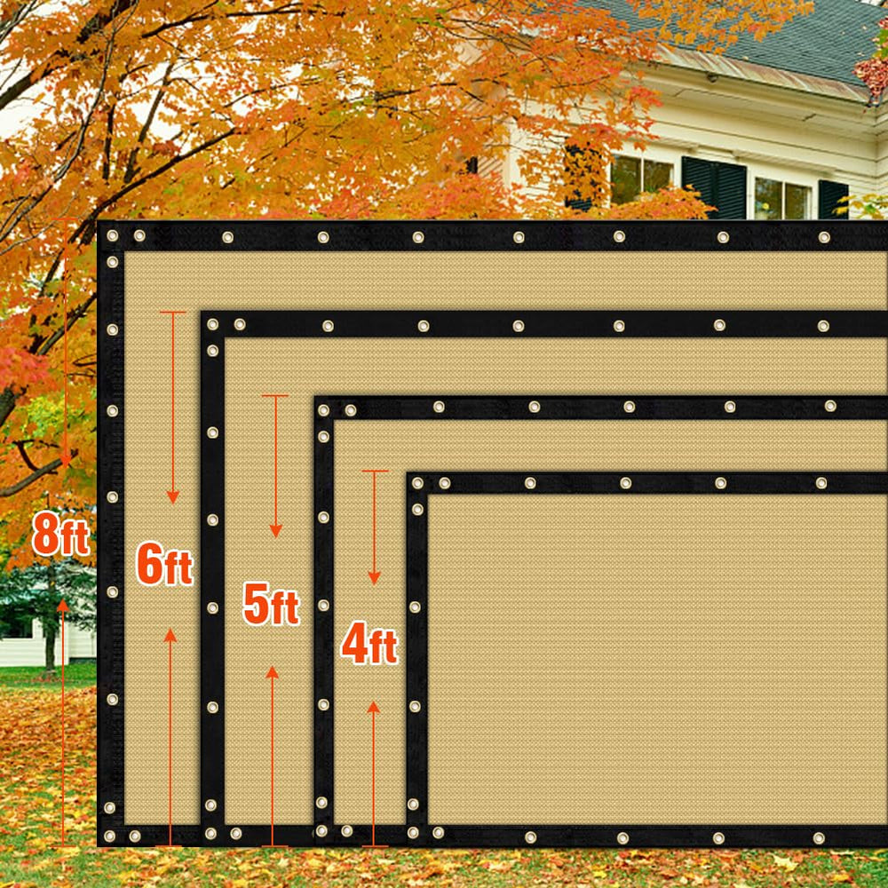 i COVER Privacy Screen Fence in a garden