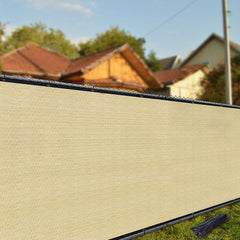 i COVER Privacy Screen Fence installation with zip ties