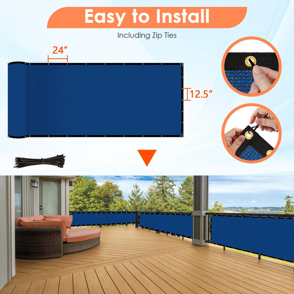 i COVER Privacy Screen Fence used on a balcony