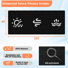 i COVER Privacy Screen installed on a wooden fence