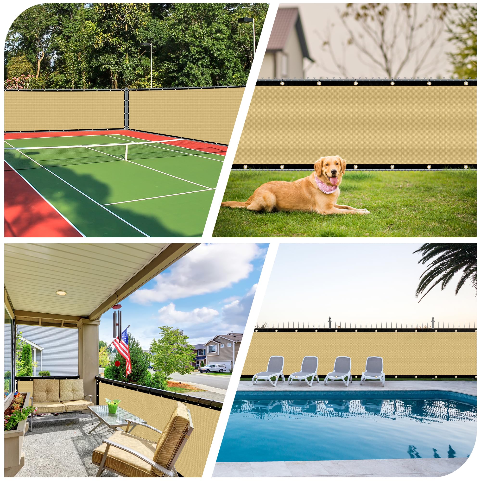 i COVER Privacy Screen installed on a wooden fence