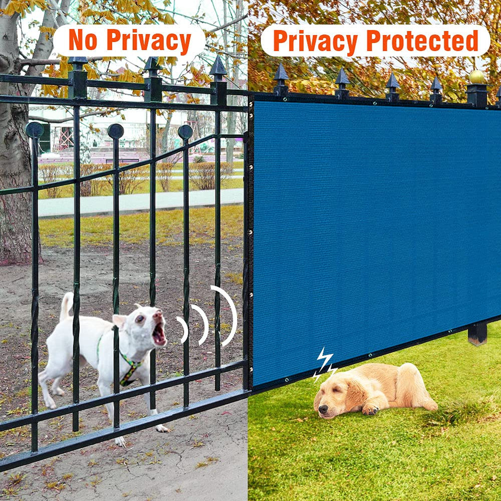 i COVER privacy screen protecting plants in a garden