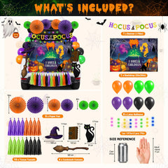 I Smell Children-themed witch backdrop in zestoluxe kit