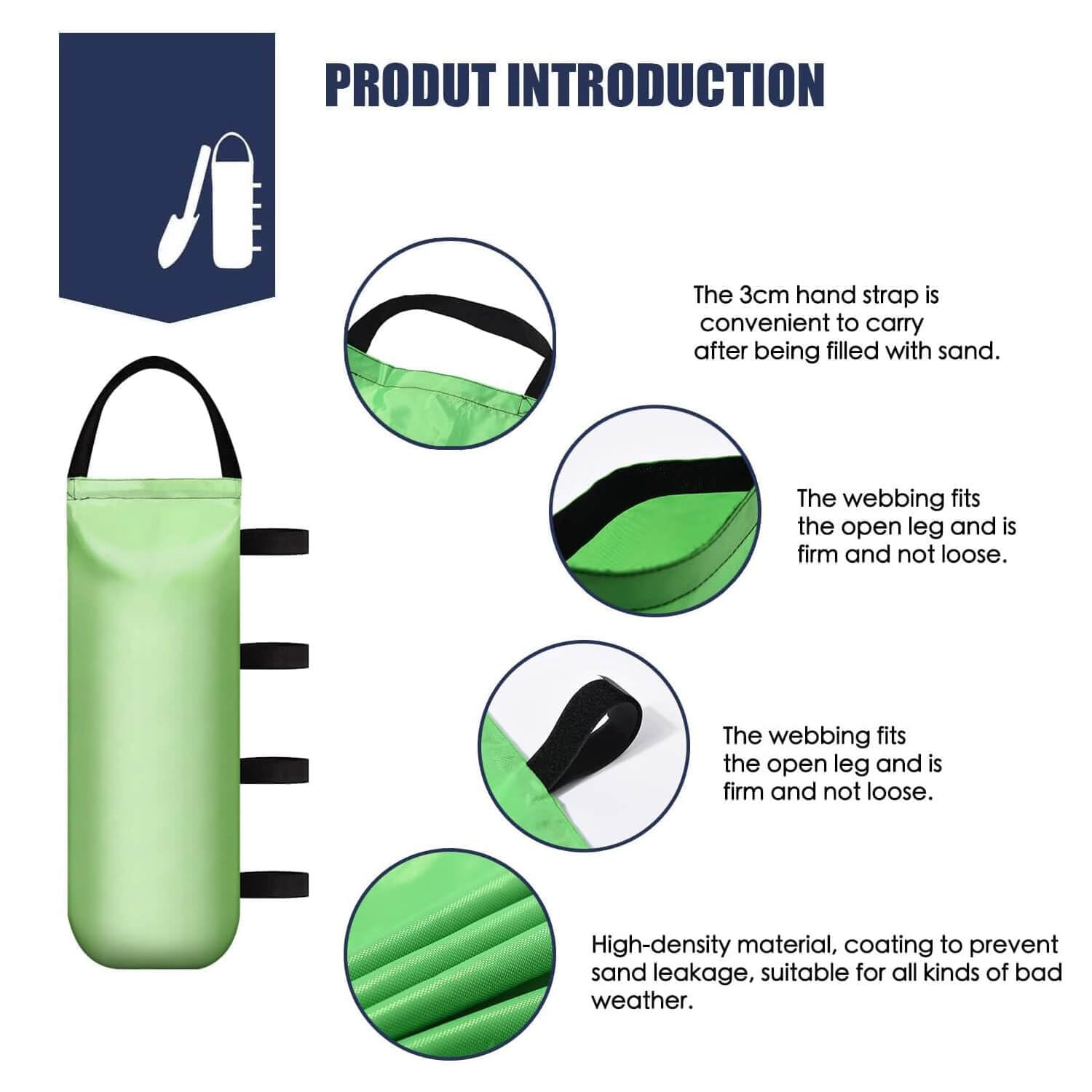 IALNAI 4-Pack Canopy Weights Sand Bags package