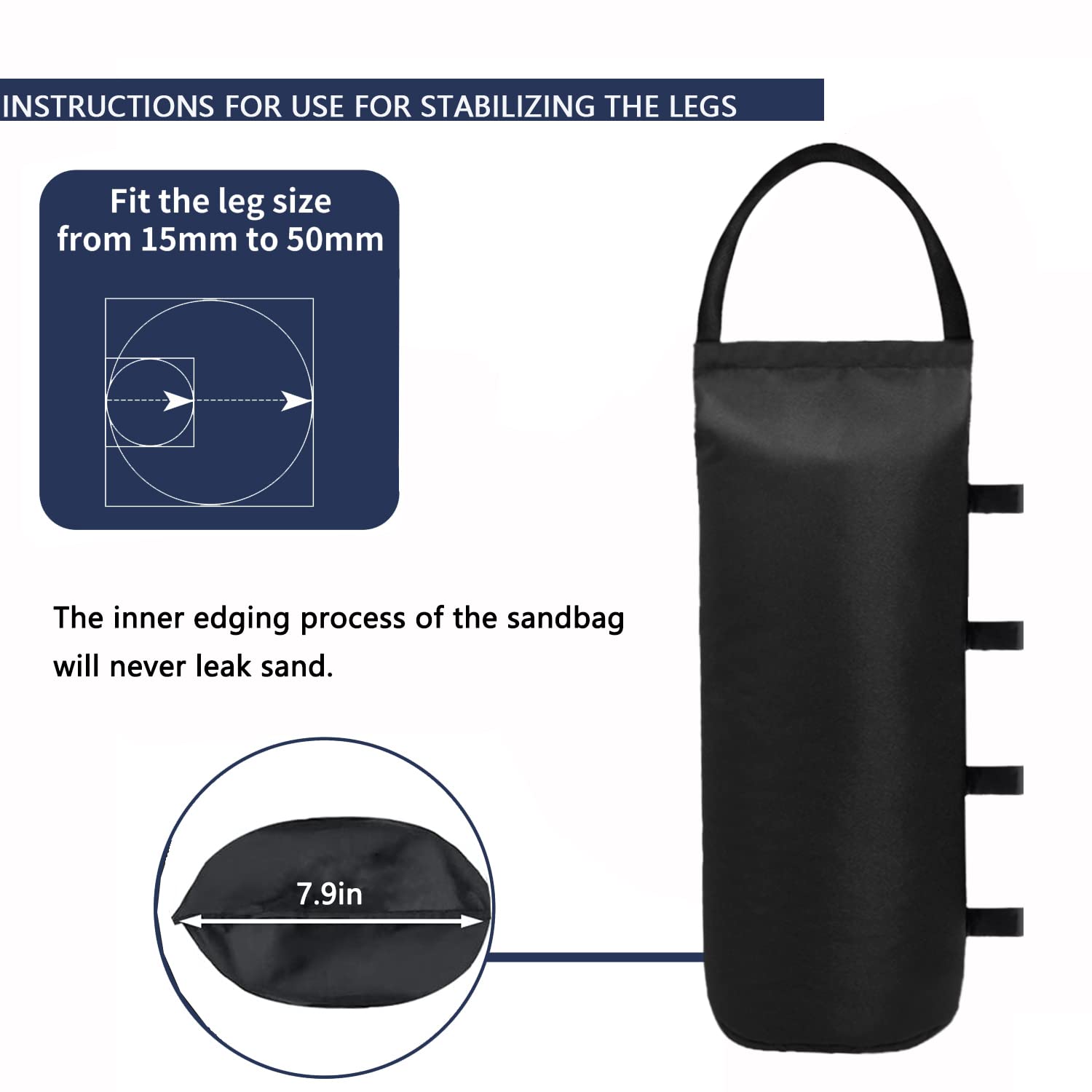 IALNAI Canopy Weights Sand Bags packaged view