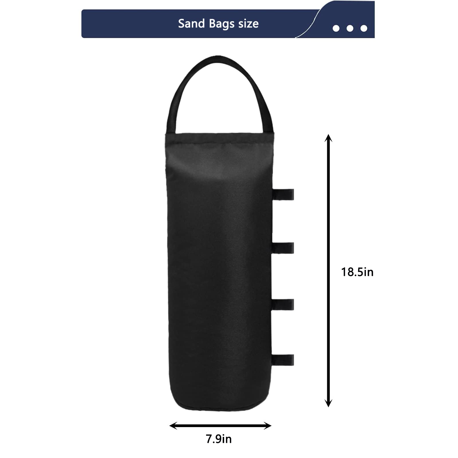 IALNAI Canopy Weights Sand Bags side view with handle