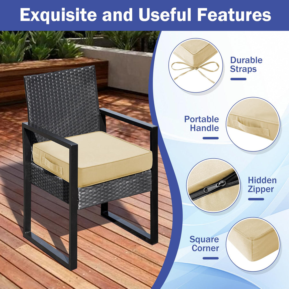 IASEAHK cushion set on a garden bench