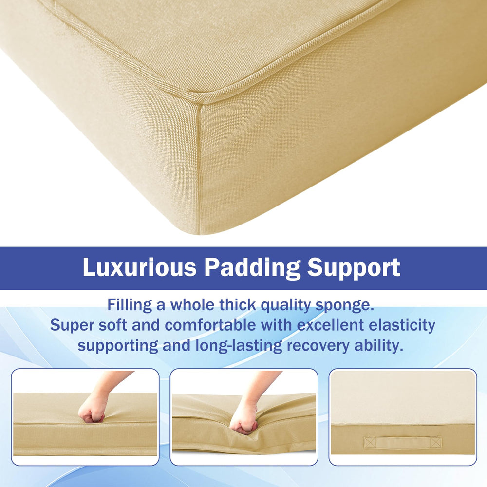 IASEAHK cushions on a patio chair outdoors