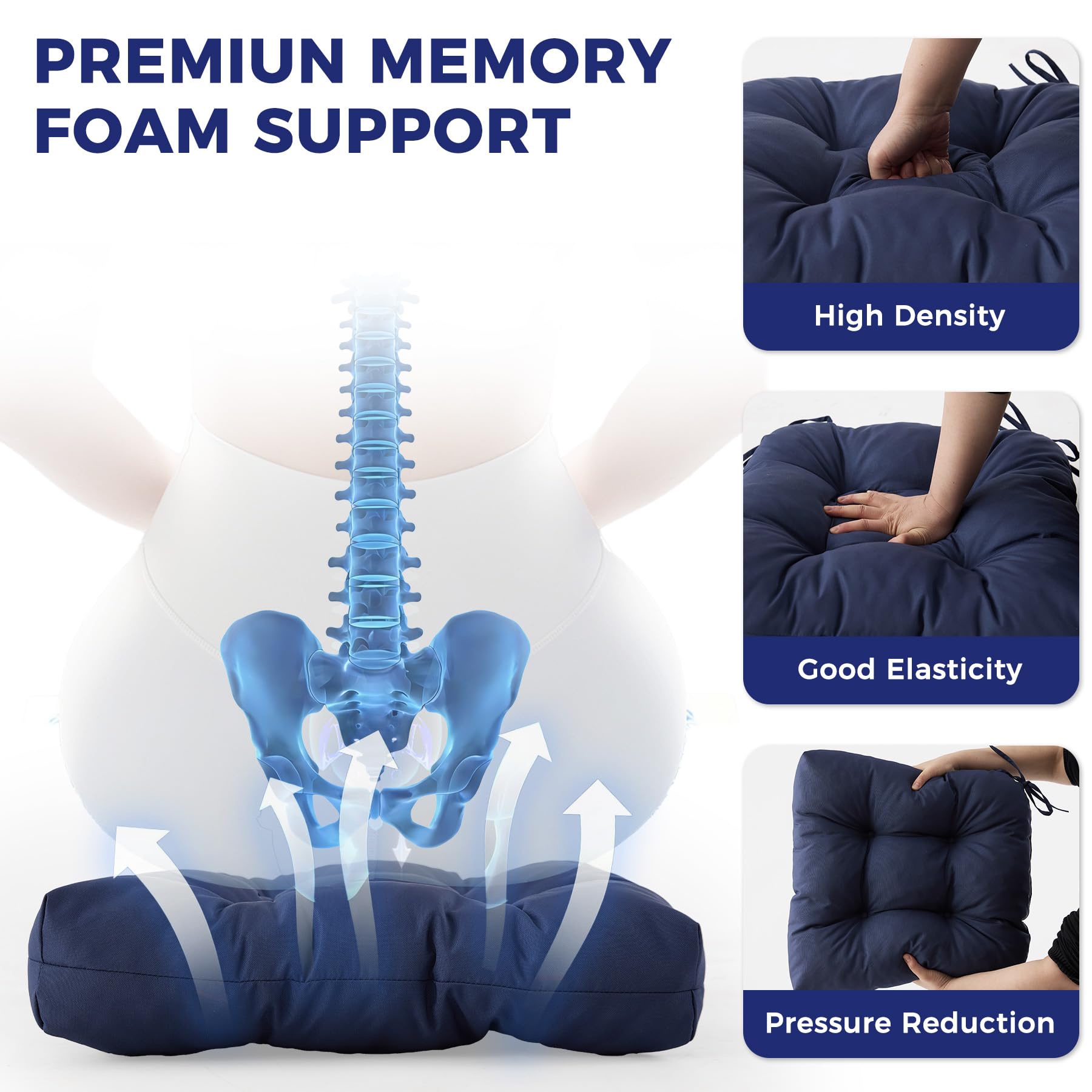 IASEAHK Outdoor Chair Cushions compressed packaging
