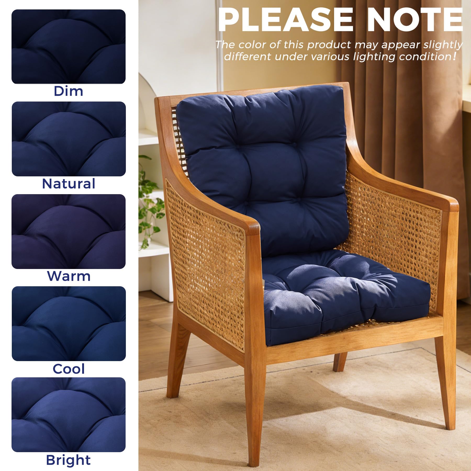 IASEAHK Outdoor Chair Cushions in garden setting