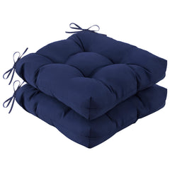 IASEAHK Outdoor Chair Cushions navy blue front view