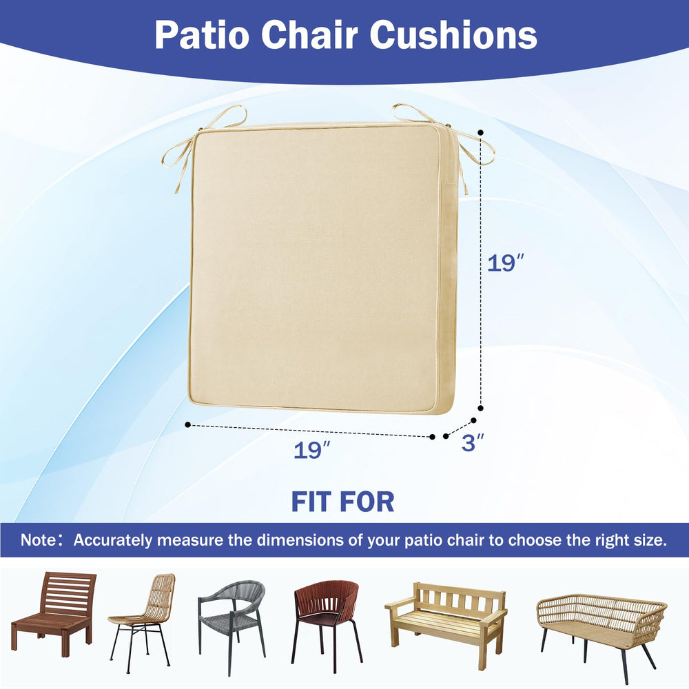 IASEAHK outdoor chair cushions showing adjustable straps