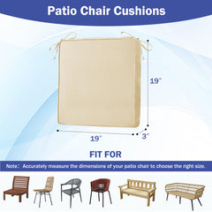 IASEAHK outdoor chair cushions showing adjustable straps