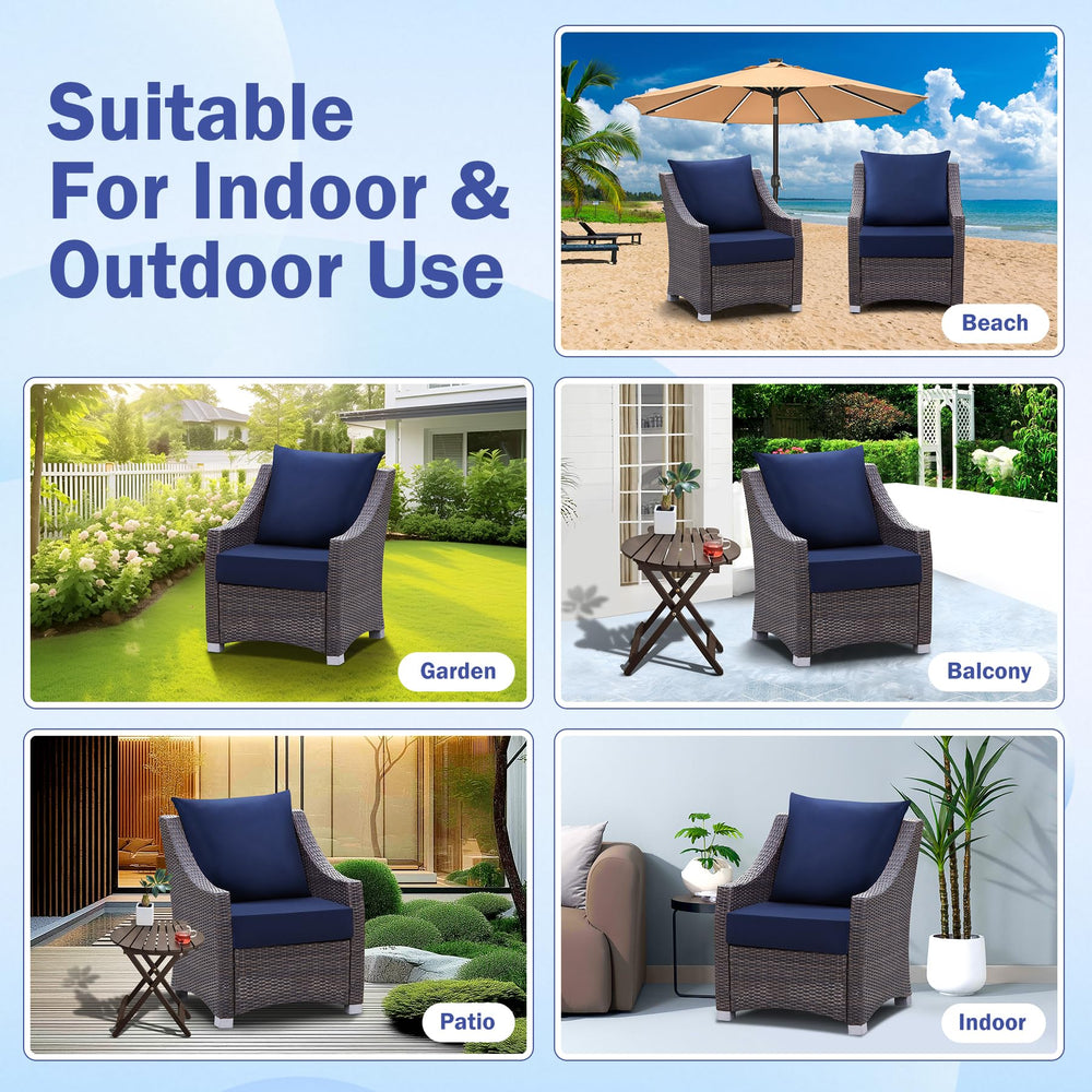 IASEAHK outdoor cushions with portable handle