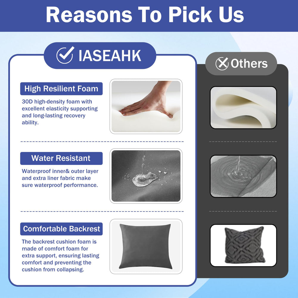 IASEAHK seat cushion with adjustable strap