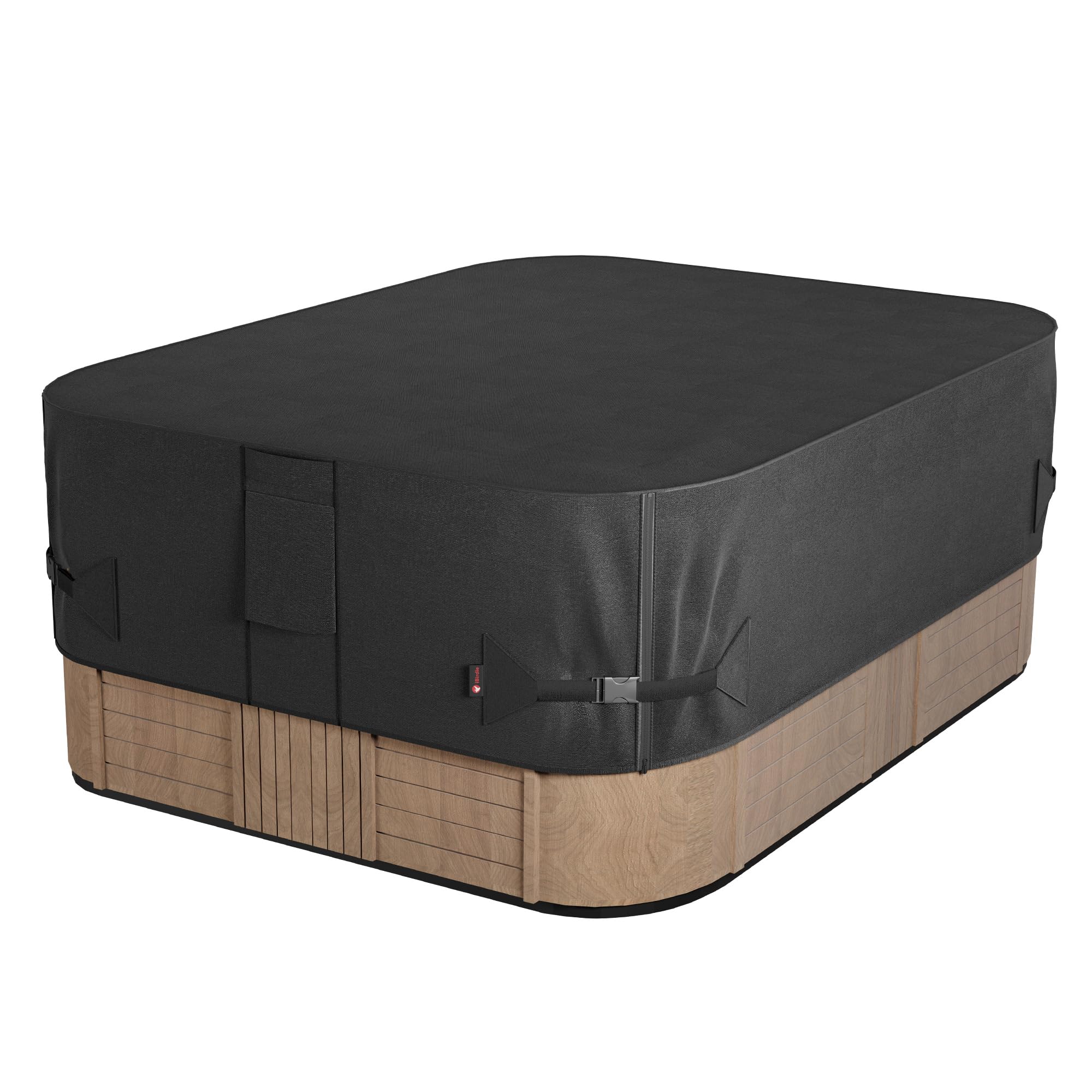 iBirdie Black Hot Tub Cover front view 85 x 77 inches