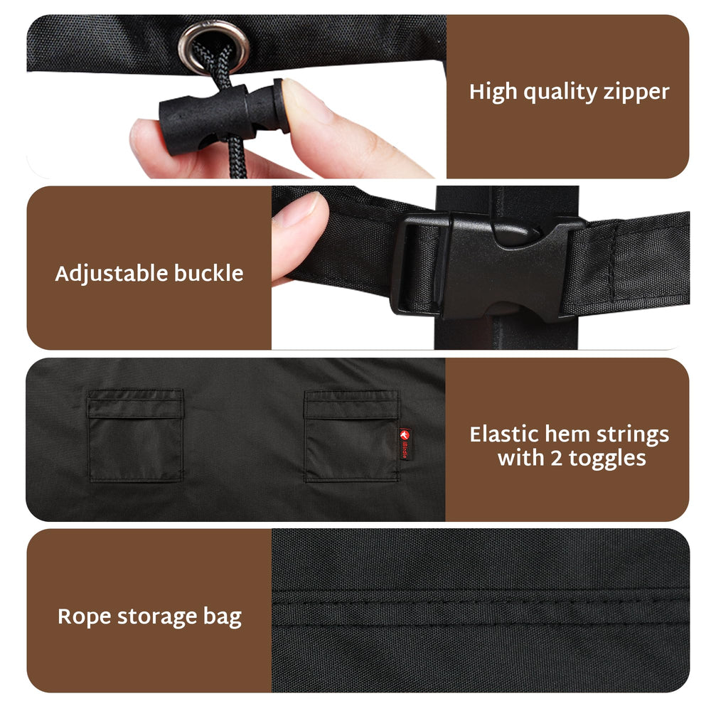 iBirdie cover with woven handle for easy installation
