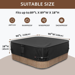 iBirdie hot tub cover air vents and fabric handles