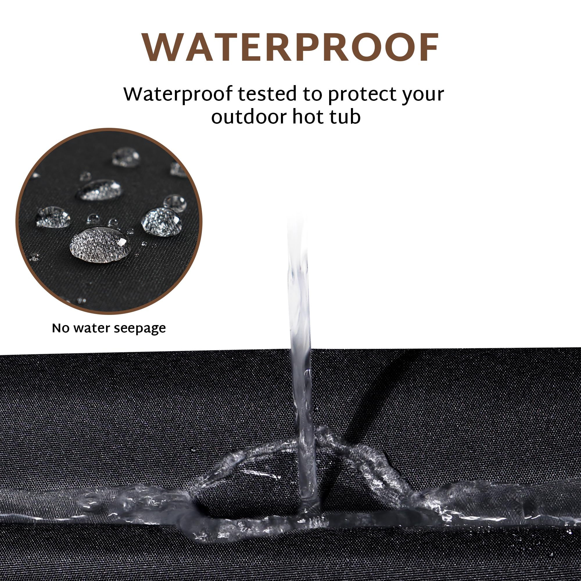 iBirdie Hot Tub Cover on a hot tub outdoors