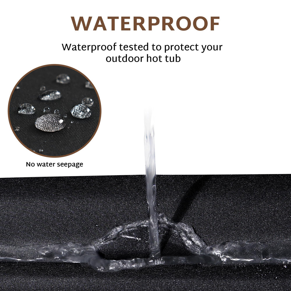iBirdie Hot Tub Cover on a hot tub outdoors