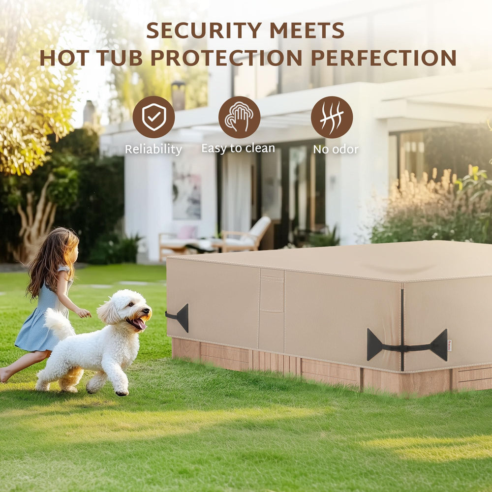 iBirdie Hot Tub Cover packaging and care instructions