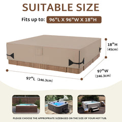 iBirdie Hot Tub Cover showing air vents and fabric handles
