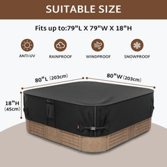 iBirdie Hot Tub Cover showing waterproof fabric close-up