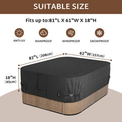 iBirdie Hot Tub Cover showing waterproof fabric close-up