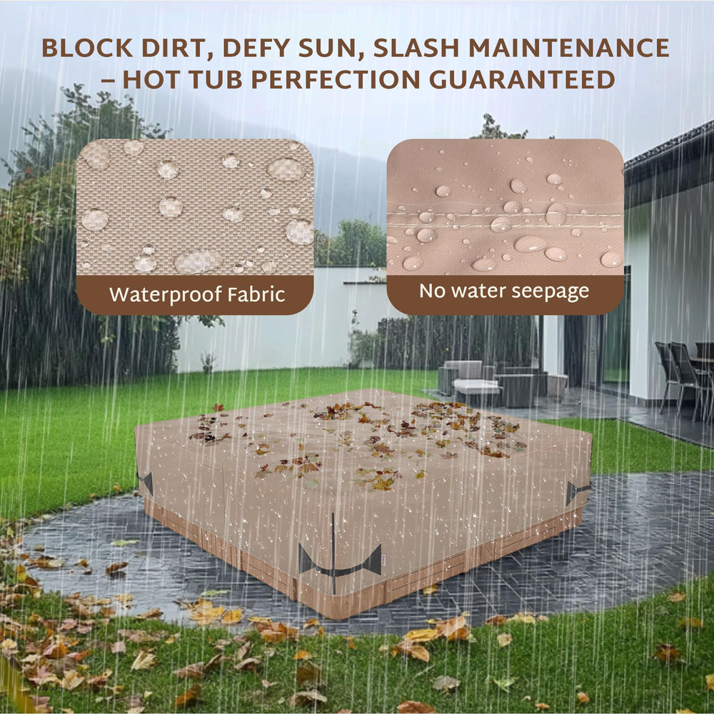 iBirdie Hot Tub Cover with air vents and handles