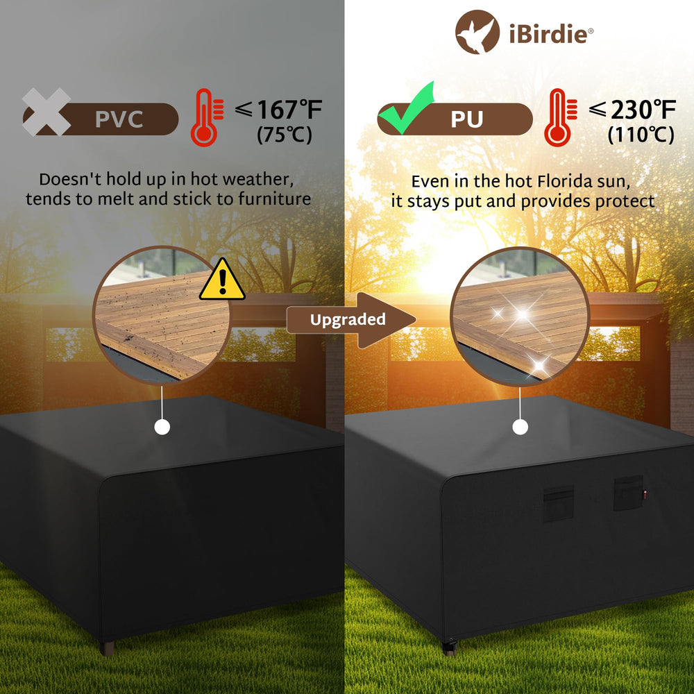 iBirdie Patio Furniture Cover with adjustable straps