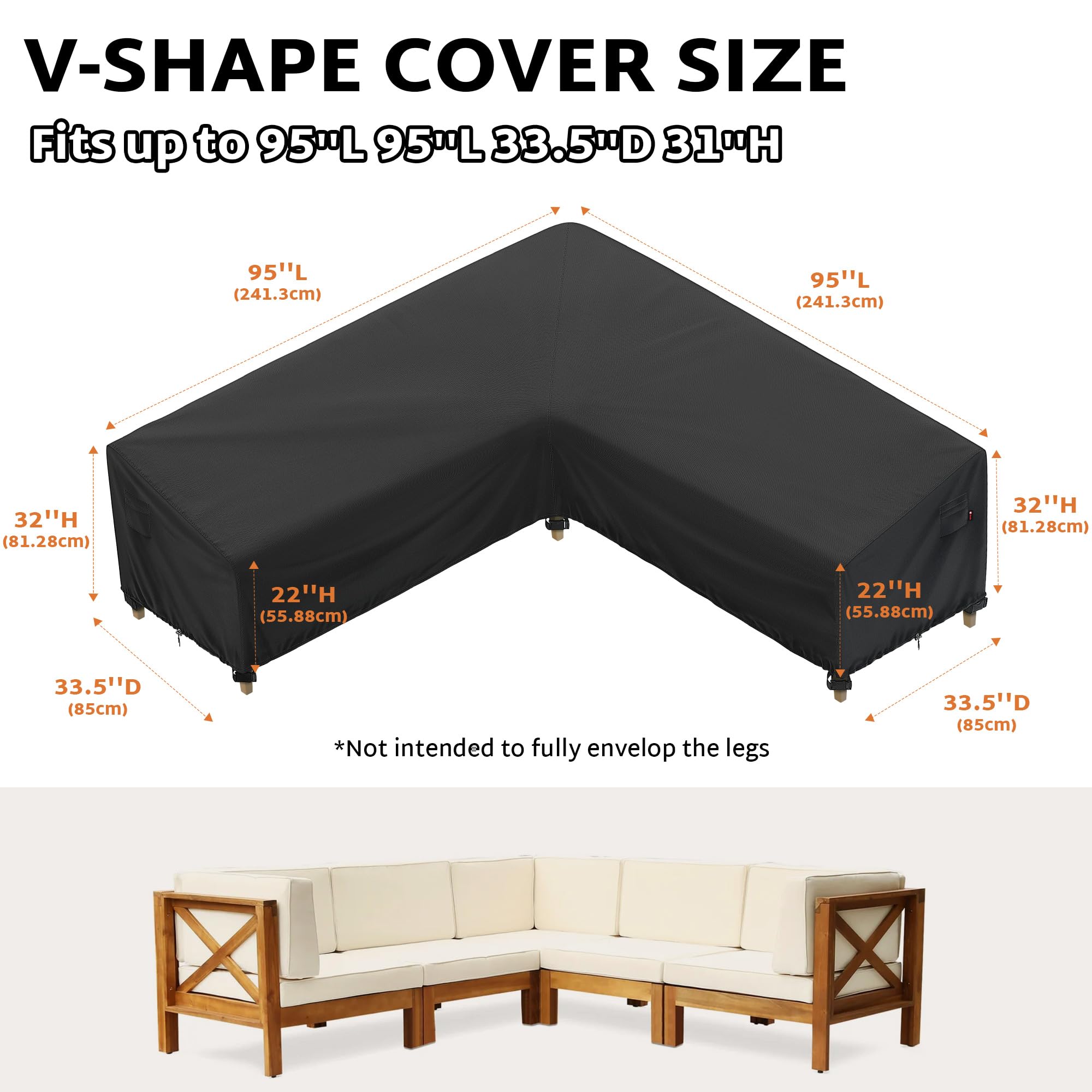 iBirdie sectional cover showcasing waterproof tape seams
