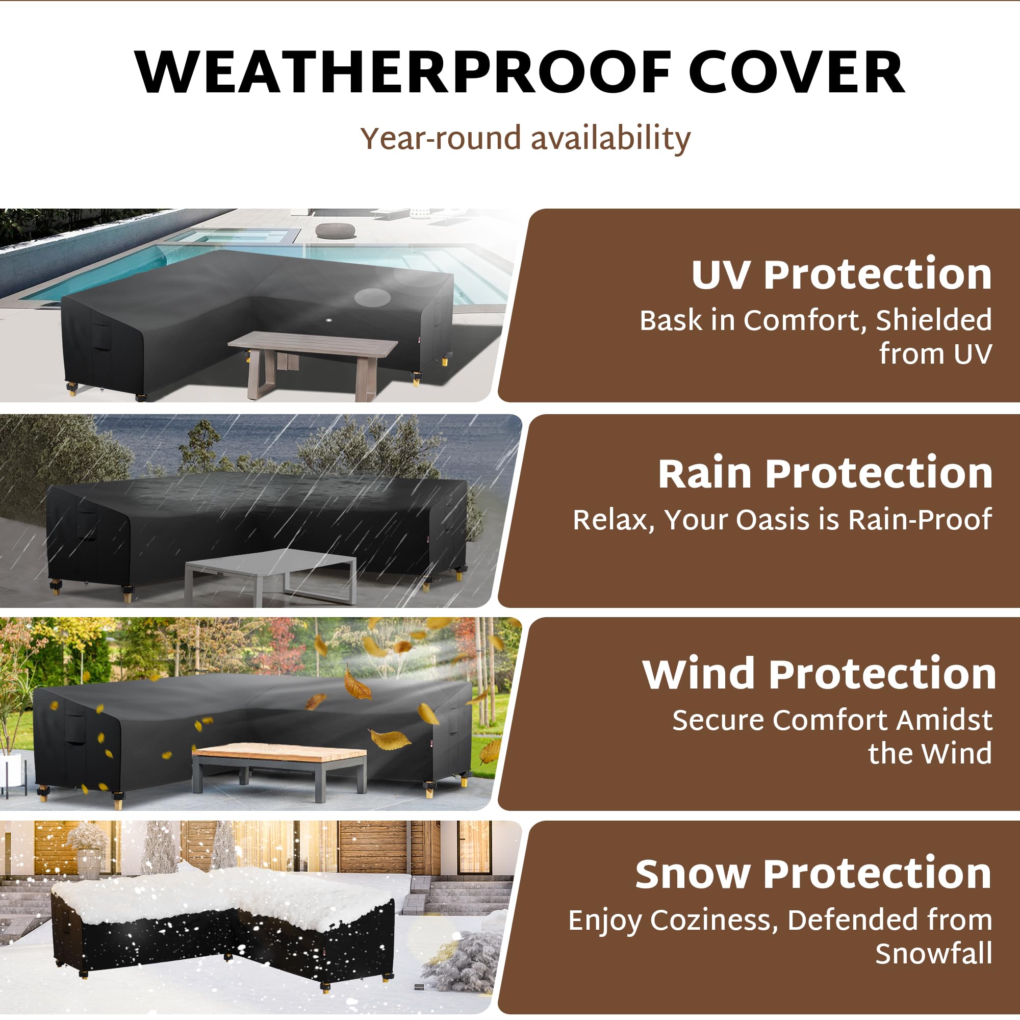 iBirdie sectional cover with side vents to prevent condensation